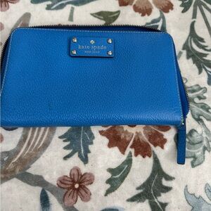 Kate Spade Vibrant Blue Leather Wallet